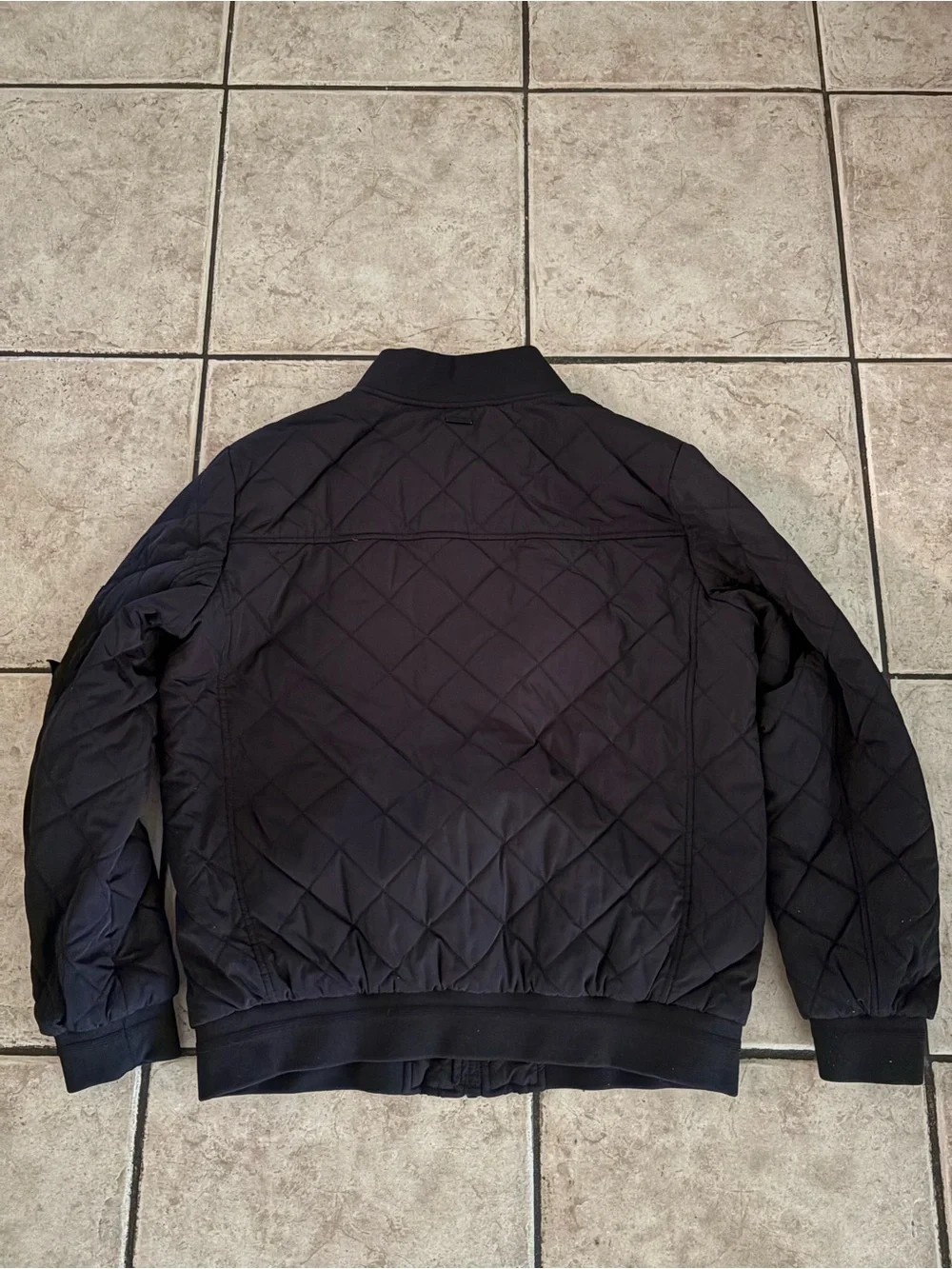 Calvin Klein Black Quilted Bomber Jacket